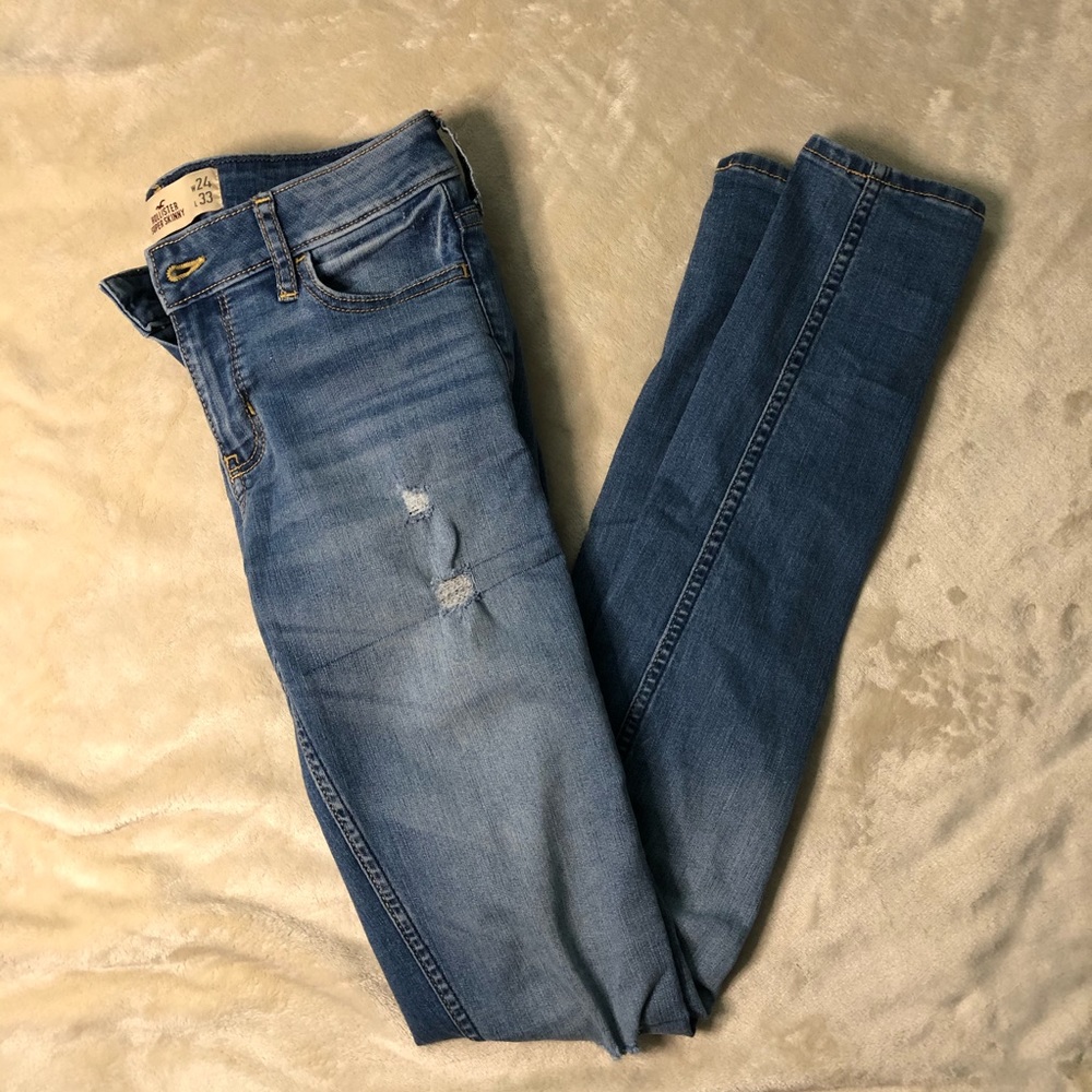 👖Hollister super skinny long jeans